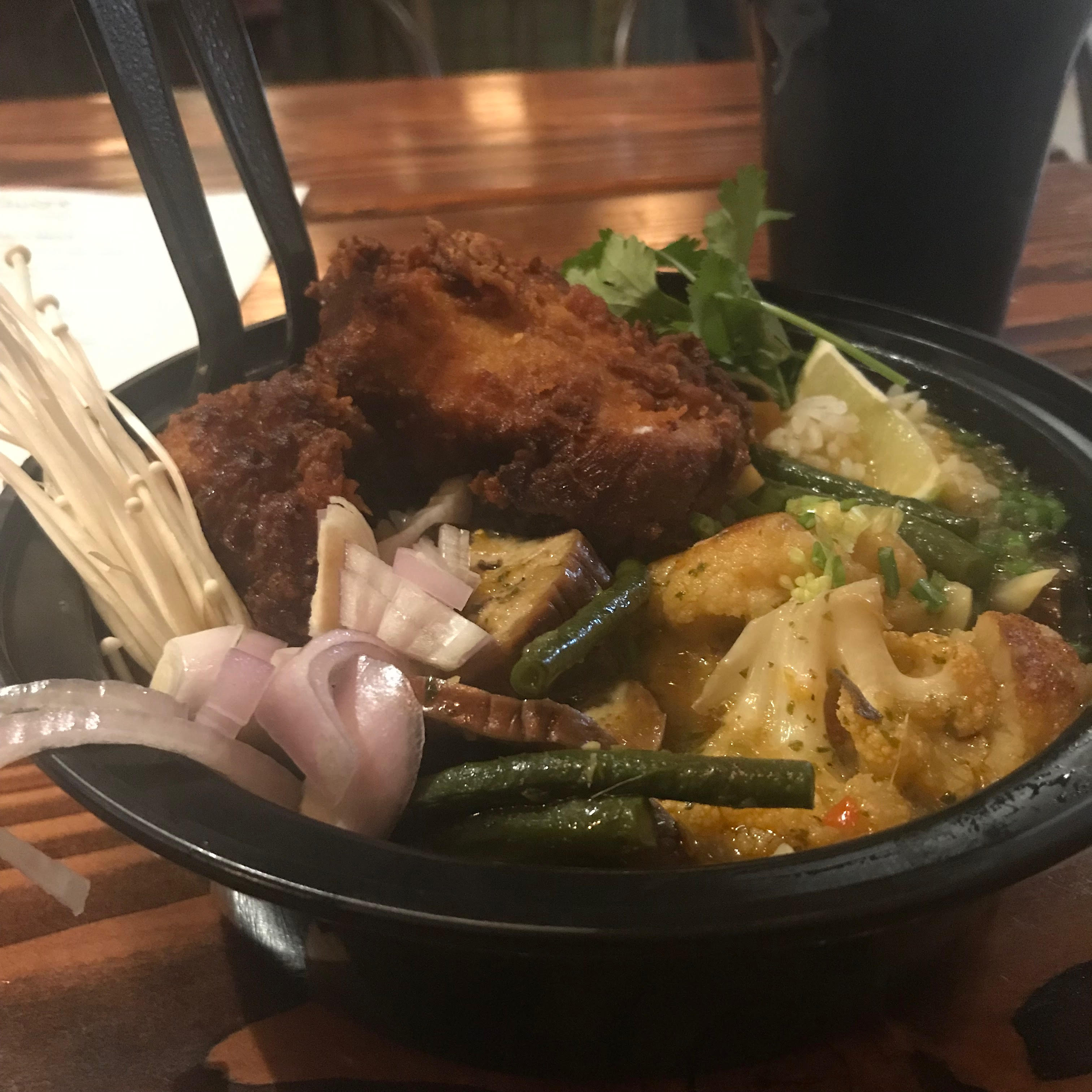 Jungle Curry with Fried Chicken